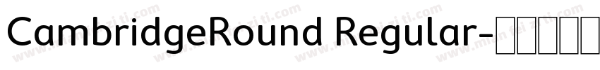 CambridgeRound Regular字体转换